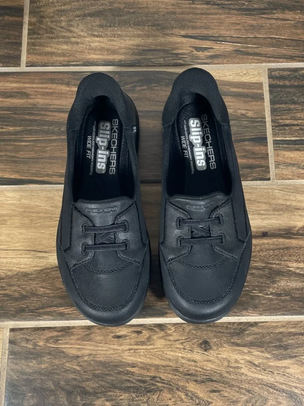 Skechers Slip-ins On The GO Flex Source Shoes Womens Sz 7 Wide Black Hands Free